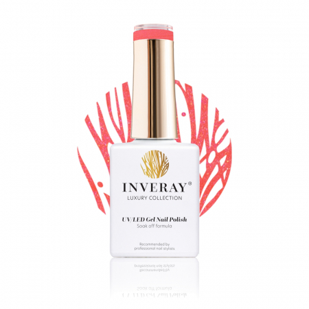 UV/LED Gel Nail Polish - Ojă semipermanentă - Inveray UV/LED Gel Nail Polish Luxury Collection N°147 CORAL BLUSH