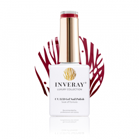 UV/LED Gel Nail Polish - Ojă semipermanentă - Inveray UV/LED Gel Nail Polish Luxury Collection N°150 RETRO RED