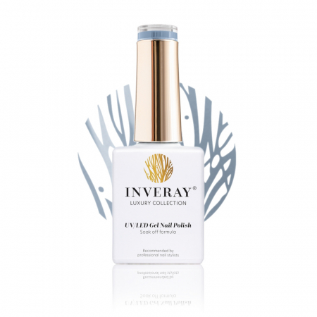 UV/LED Gel Nail Polish - Ojă semipermanentă - Inveray UV/LED Gel Nail Polish Luxury Collection N°70 BLUE RIBBON