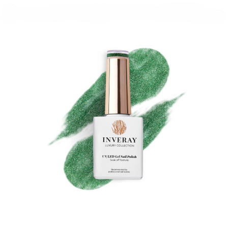 Inveray - Inveray UV/LED Gel Nail Polish TPO & HEMA Free N°261 ARTEMIS’ EMERALD