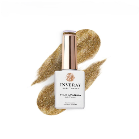 Inveray - Inveray UV/LED Gel Nail Polish TPO & HEMA Free N°264 FORTUNA’S GOLD
