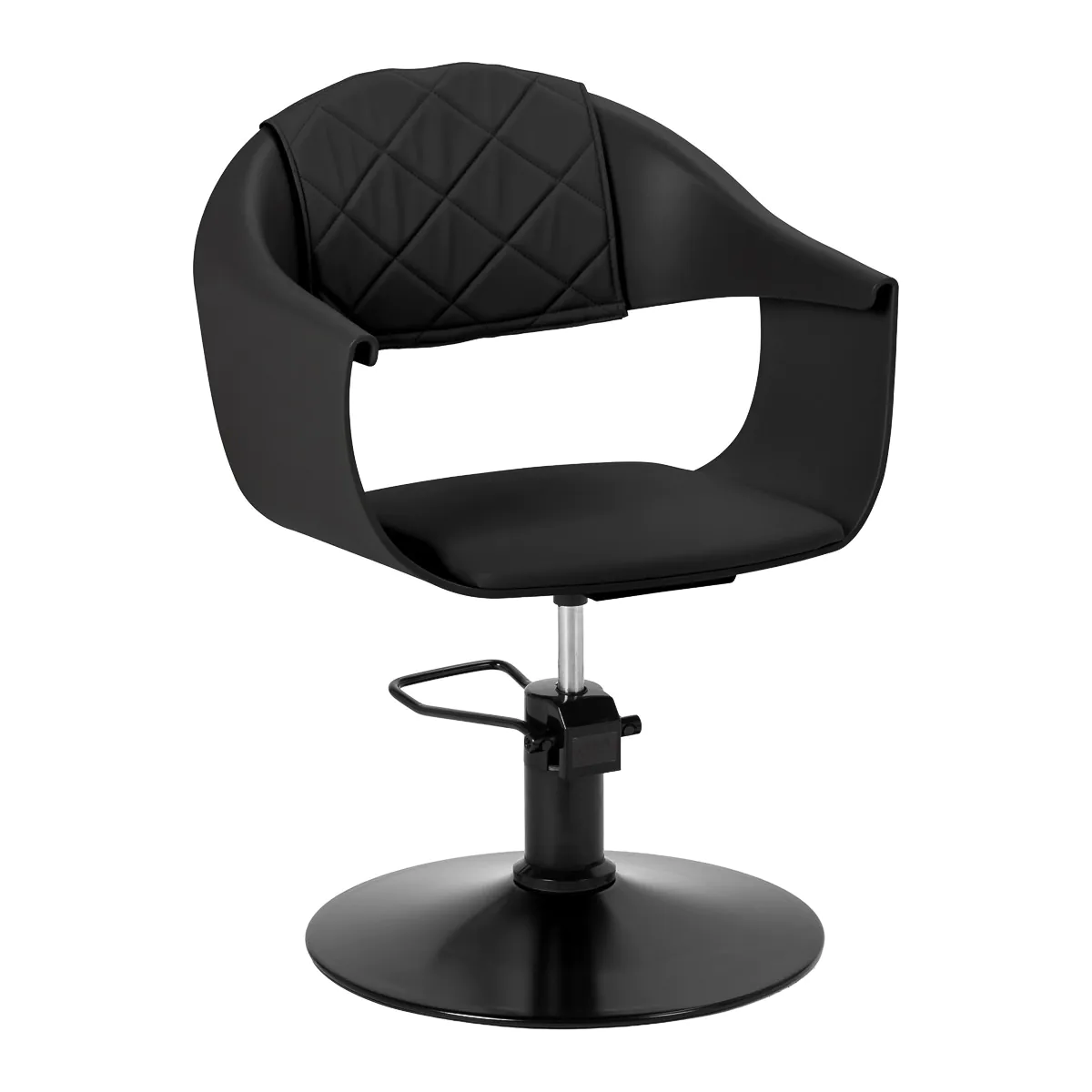 Mobilier coafor - Scaun coafor Halo negru