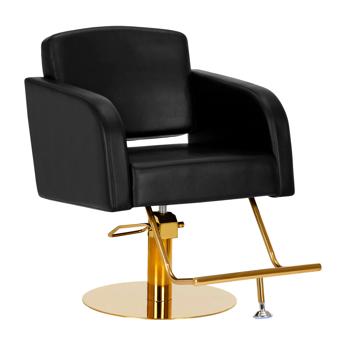 Mobilier coafor - Scaun coafor Turyn negru-auriu