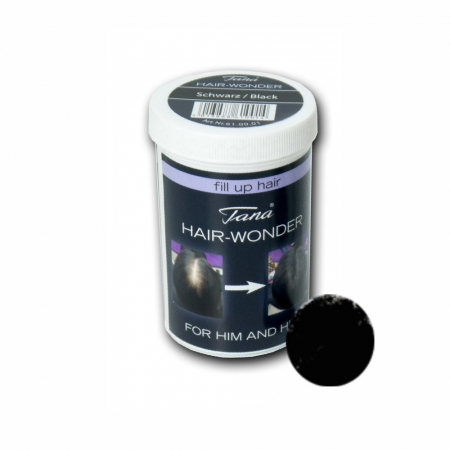 Pudră de păr instant, Hair Wonder, 01 Negru, Tana [0]