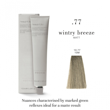 Vopsea de păr Previa Earth - Vopsea permanenta Previa Earth 10.77 10M Platinum Matt Blonde 100 ml