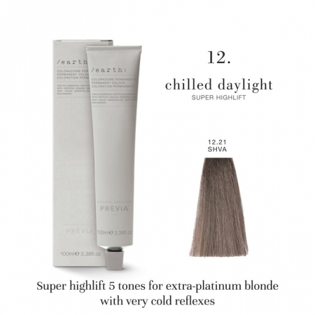 PĂR - Vopsea permanenta Previa Earth 12.21 12SHNA Super Violet Ash Hight Lift 100 ml
