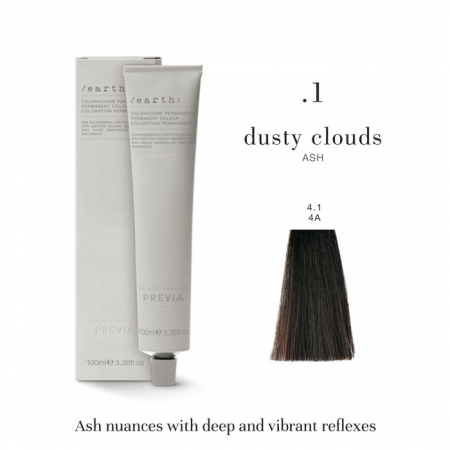 Vopsea de păr Previa Earth - Vopsea permanenta Previa Earth 4.1 4A Medium Ash Brown 100 ml