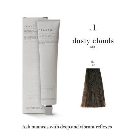 Vopsea de păr Previa Earth - Vopsea permanenta Previa Earth 5.1 5A Light Ash Brown 100 ml