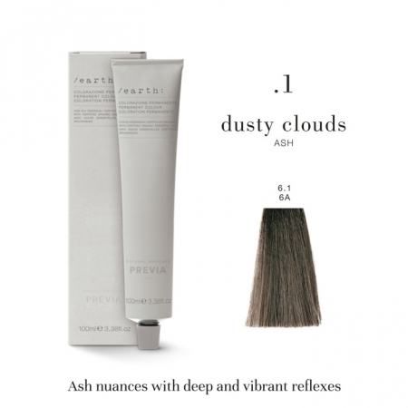 Vopsea de păr Previa Earth - Vopsea permanenta Previa Earth 6.1 6A Dark Ash Blonde 100 ml