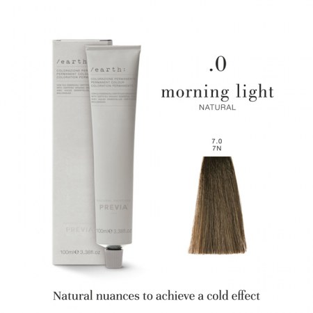 Vopsea de păr Previa Earth - Vopsea permanenta Previa Earth 7.0 7N Medium Blonde 100 ml