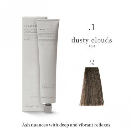 Vopsea de păr Previa Earth - Vopsea permanenta Previa Earth 7.1 7A Medium Ash Blonde 100 ml