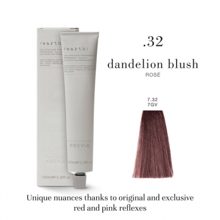 PĂR - Vopsea permanenta Previa Earth 7.32 7GV Medium Rose Blonde 100 ml