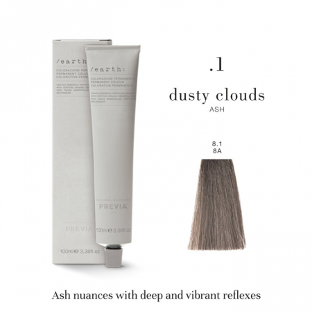 Vopsea de păr Previa Earth - Vopsea permanenta Previa Earth 8.1 8A Light Ash Blonde 100 ml
