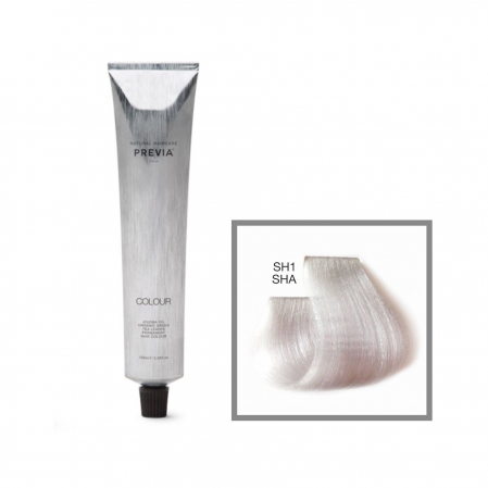 Vopsea de păr Previa Vibrant Shiny Colour - Vopsea permanenta Previa Vibrant Cold Colour SH1 SHA Strong Ash High Lift 100 ml