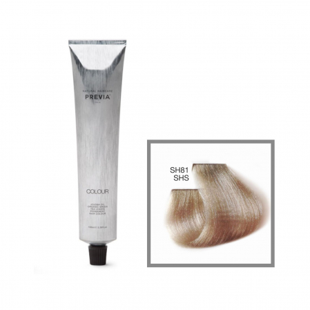 Vopsea de păr Previa Vibrant Shiny Colour - Vopsea permanenta Previa Vibrant Cold Colour SH81 SHS Strong Silver High Lift 100 ml