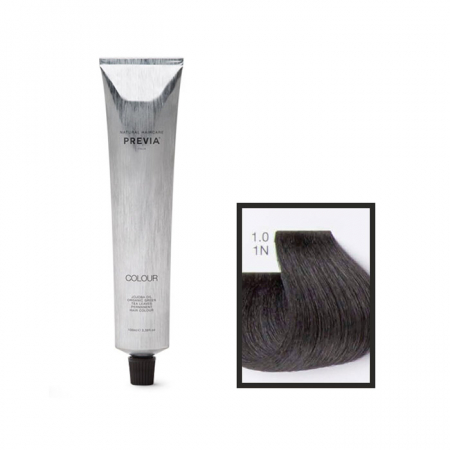 Vopsea de păr Previa Vibrant Shiny Colour - Vopsea permanenta Previa Vibrant Shiny Colour 1.0 1N Black 100 ml