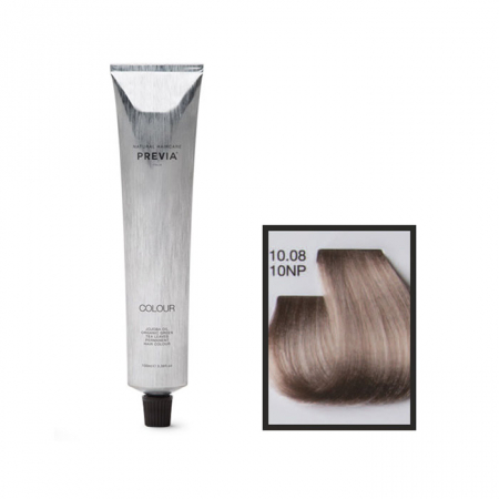 Vopsea de păr Previa Vibrant Shiny Colour - Vopsea permanenta Previa Vibrant Shiny Colour 10.08 10NP Natural Platinum Pearl 100 ml