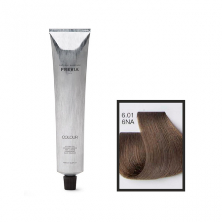 Vopsea de păr Previa Vibrant Shiny Colour - Vopsea permanenta Previa Vibrant Shiny Colour 6.01 6NA Dark Natural Ash Blonde 100 ml