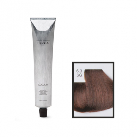 Vopsea de păr Previa Vibrant Shiny Colour - Vopsea permanenta Previa Vibrant Shiny Colour 6.3 6G Dark Golden Blonde 100 ml