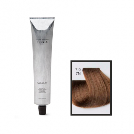 Vopsea de păr Previa Vibrant Shiny Colour - Vopsea permanenta Previa Vibrant Shiny Colour 7.0 7N Medium Blonde 100 ml