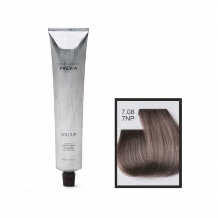 Vopsea de păr Previa Vibrant Shiny Colour - Vopsea permanenta Previa Vibrant Shiny Colour 7.08 7NP Medium Natural Blonde Pearl 100 ml