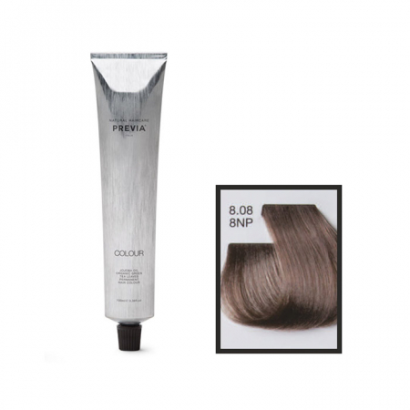 Vopsea de păr Previa Vibrant Shiny Colour - Vopsea permanenta Previa Vibrant Shiny Colour 8.08 8NP Light Natural Blonde Pearl 100 ml