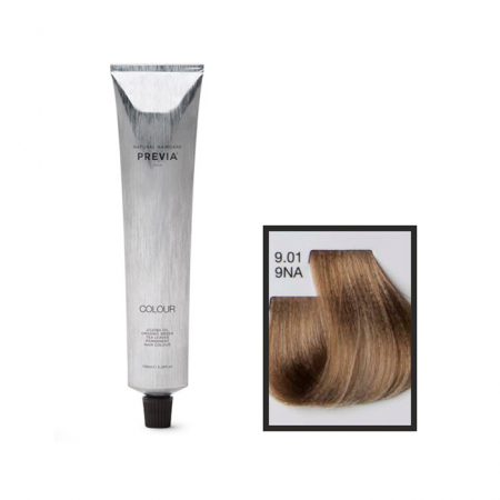 Vopsea de păr Previa Vibrant Shiny Colour - Vopsea permanenta Previa Vibrant Shiny Colour 9.01 9NA Very Light Natural Ash Blonde 100 ml