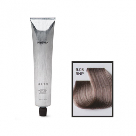 Vopsea de păr Previa Vibrant Shiny Colour - Vopsea permanenta Previa Vibrant Shiny Colour 9.08 9NP Very Light Natural Blonde Pearl 100 ml