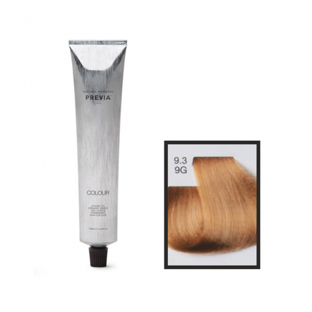 Vopsea de păr Previa Vibrant Shiny Colour - Vopsea permanenta Previa Vibrant Shiny Colour 9.3 9G Very Light Golden Blonde 100 ml