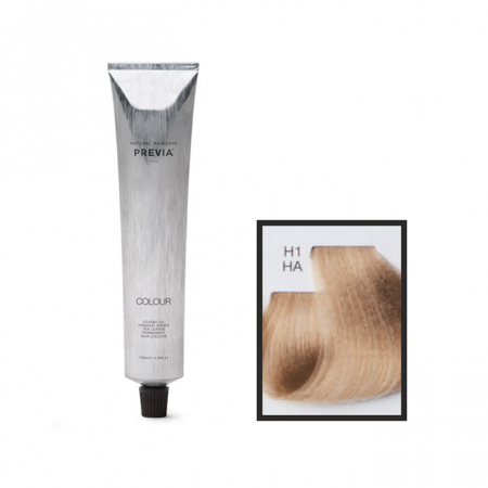 Vopsea de păr Previa Vibrant Shiny Colour - Vopsea permanenta Previa Vibrant Shiny Colour H1 HA Ash High Lift 100 ml