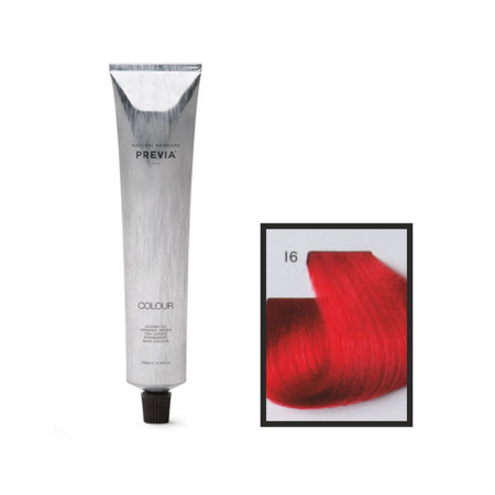Vopsea de păr Previa Vibrant Shiny Colour - Vopsea permanenta Previa Vibrant Shiny Colour I6 IR Red Intensifier 100 ml