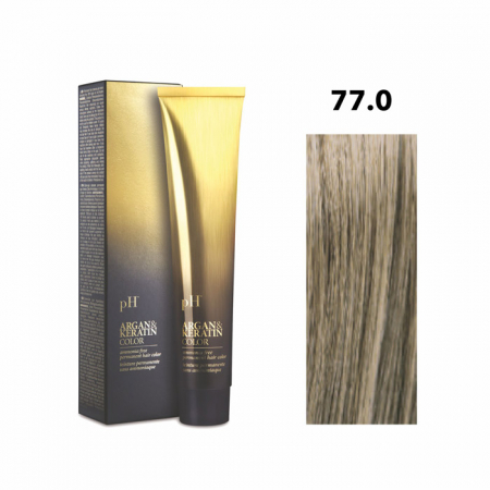 Vopsea de păr pH Laboratories - Vopsea pH Laboratories Argan & Keratin Cold Natural Blonde 77.0  100 ml