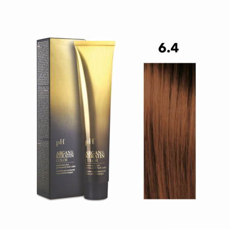 PĂR - Vopsea pH Laboratories Argan & Keratin Copper Dark Blonde 6.4  100 ml
