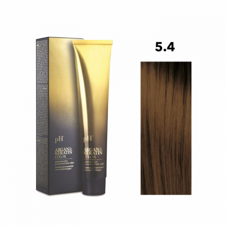 PĂR - Vopsea pH Laboratories Argan & Keratin Copper Light Chestnut 5.4  100 ml