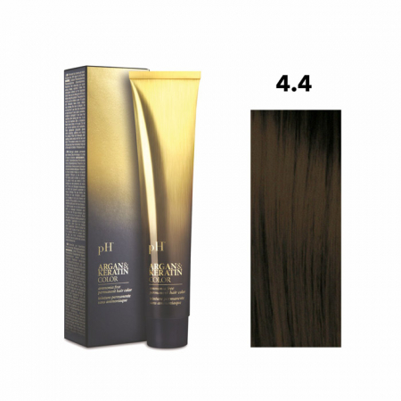 PĂR - Vopsea pH Laboratories Argan & Keratin Copper Medium Chestnut 4.4  100 ml
