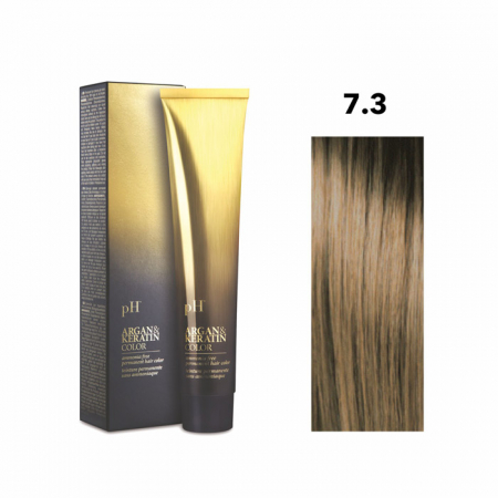 Vopsea de păr pH Laboratories - Vopsea pH Laboratories Argan & Keratin Golden Blonde 7.3  100 ml