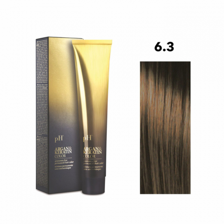 Vopsea de păr pH Laboratories - Vopsea pH Laboratories Argan & Keratin Golden Dark Blonde 6.3  100 ml