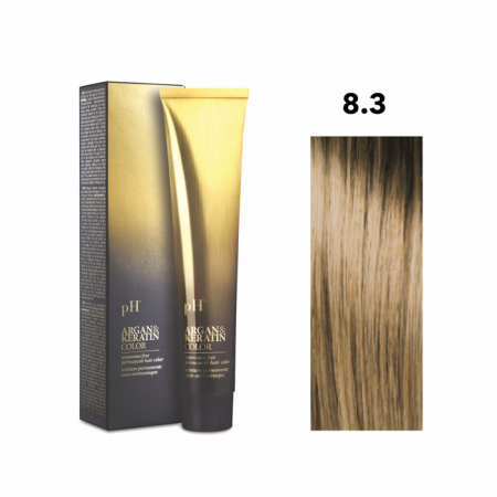Vopsea de păr pH Laboratories - Vopsea pH Laboratories Argan & Keratin Golden Light Blonde 8.3  100 ml