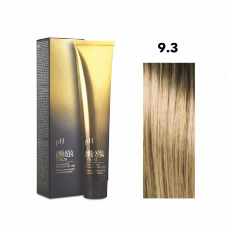 Vopsea de păr pH Laboratories - Vopsea pH Laboratories Argan & Keratin Golden Very Light Blonde 9.3  100 ml