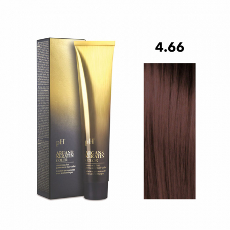 PĂR - Vopsea pH Laboratories Argan & Keratin Intense Red Chestnut 4.66  100 ml