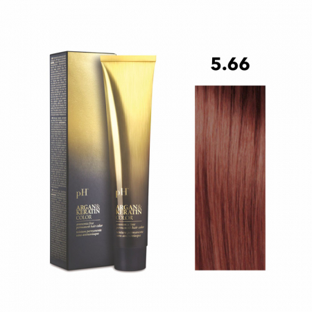 PĂR - Vopsea pH Laboratories Argan & Keratin Intense Red Light Chestnut 5.66  100 ml