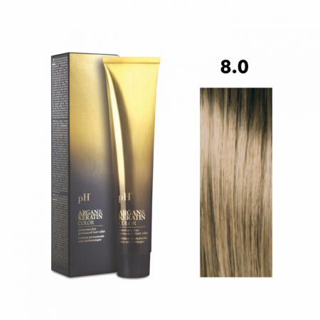 Vopsea de păr pH Laboratories - Vopsea pH Laboratories Argan & Keratin Natural Light Blonde 8.0 100 ml