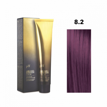 PĂR - Vopsea pH Laboratories Argan & Keratin Violet Light Blonde 8.2  100 ml