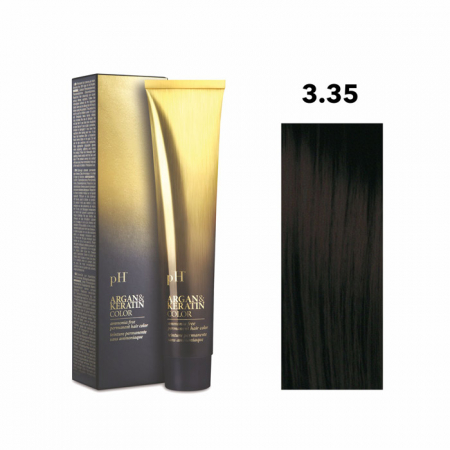 Vopsea de păr pH Laboratories - Vopsea pH Laboratories Argan & Keratin Warm Brown Cacao 3.35  100 ml
