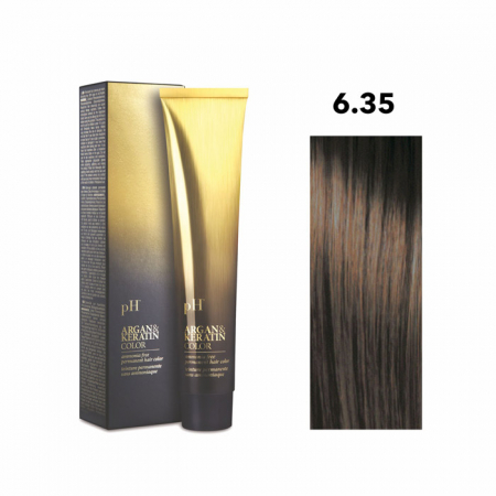 PĂR - Vopsea pH Laboratories Argan & Keratin Warm Brown Hazelnut 6.35  100 ml