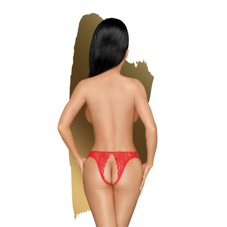 Lenjerie provocatoare - Chilot decupat Naughty Valentine Rosu