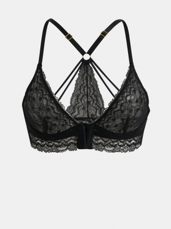 Lenjerie intima dama: Sutien neintarit Sauge, din dantela, verde sulfur [4]
