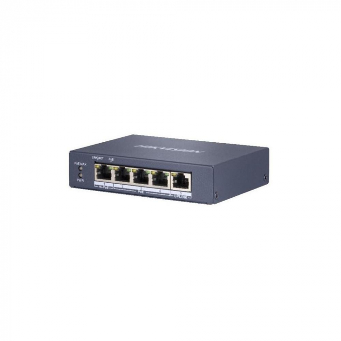 Switch 5 porturi POE Gigabit, Hikvision DS-3E0505HP-E [1]