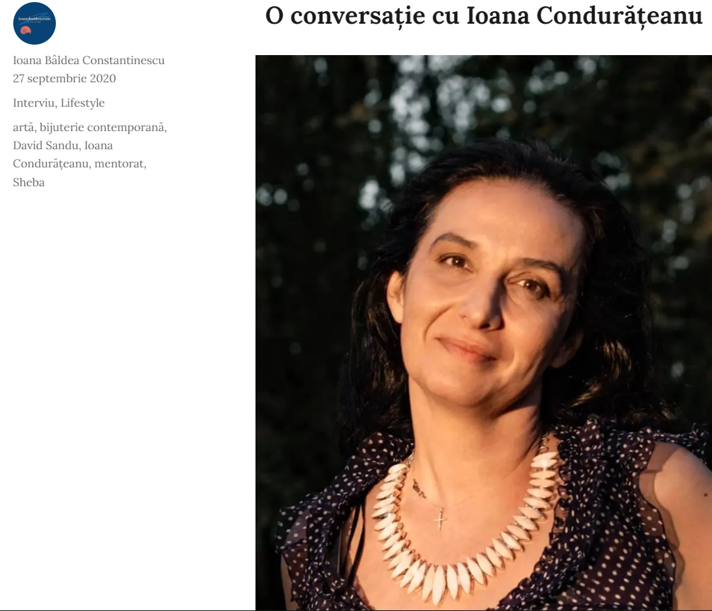 Interviu Ioana Baldea Constantinescu