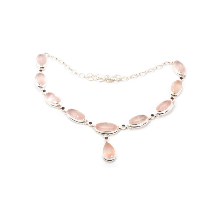 Colier din Argint cu Cuart Roz [2]